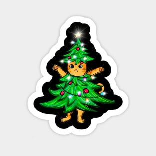 Funny Christmas Cat Sticker